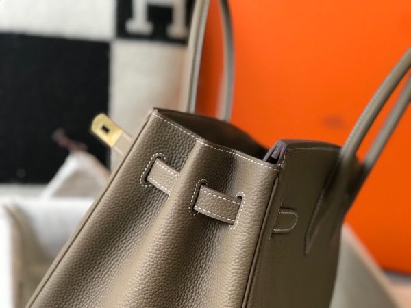 Hermes Elephant Gray Birkin Bag