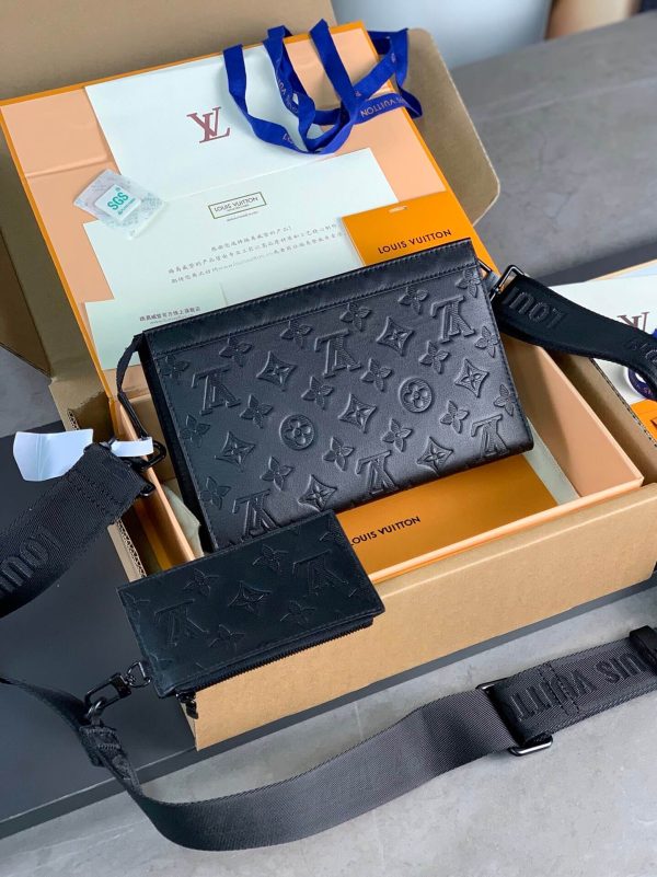 Stylish LV Alpha Wearable Wallet with Monogram Eclipse Canvas