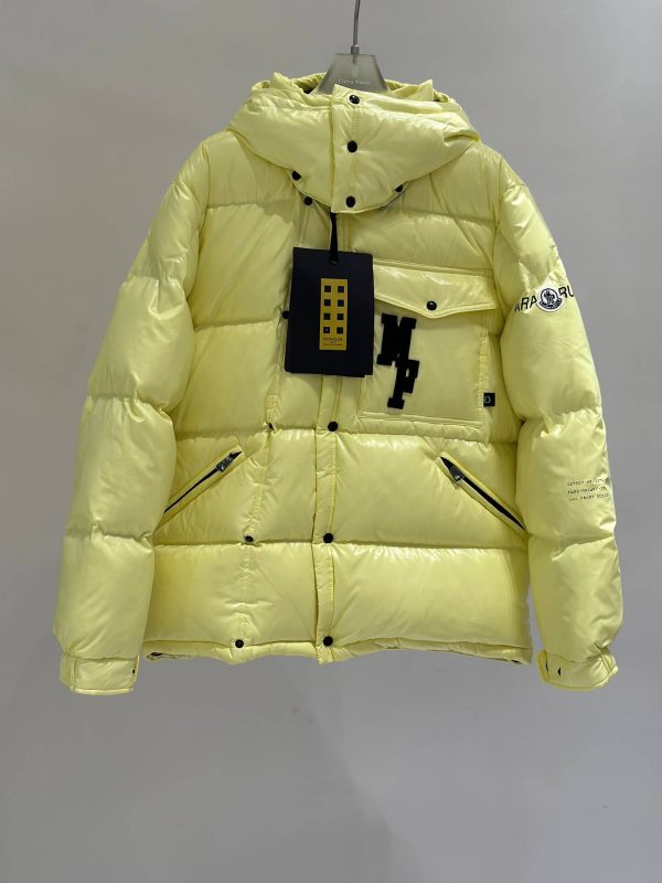 Moncler Yellow Hanging Jacket: Latest Fashion Trends